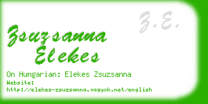 zsuzsanna elekes business card